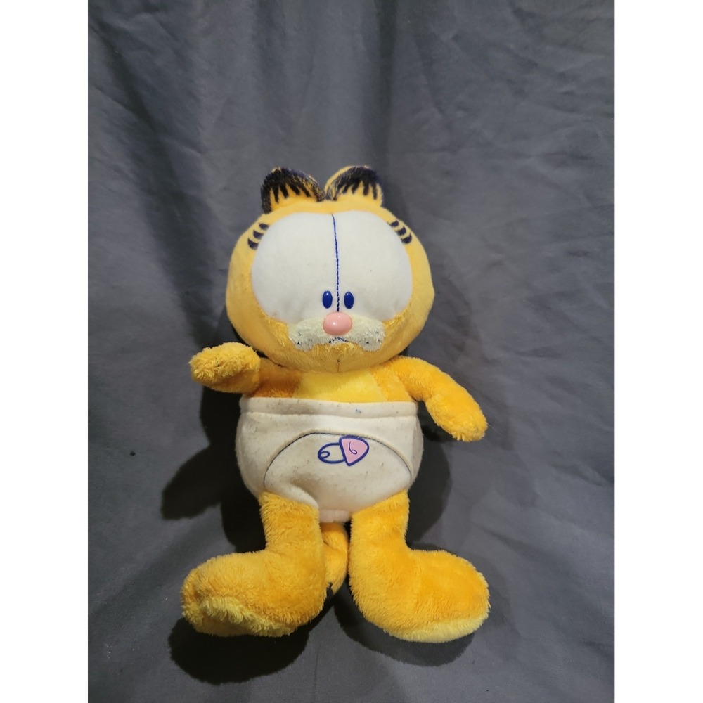 Ty Garfield Baby in Diaper Beanie Baby Plush Stuffed Animal